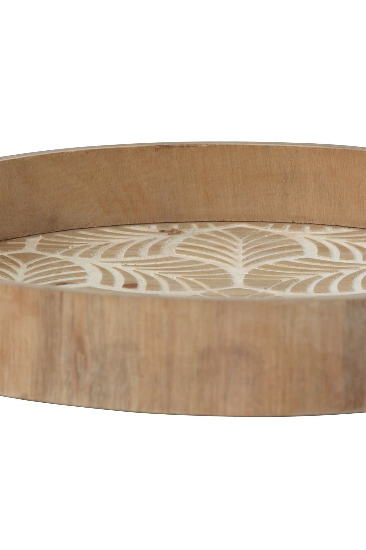 STRATTON HOME DECOR Wooden Leaf Print Tray | Nordstromrack