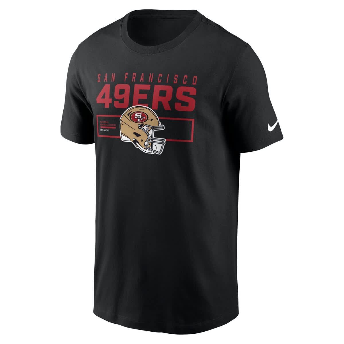 Men's Nike Black San Francisco 49ers Primetime Helmet Essential T-Shirt - image 2