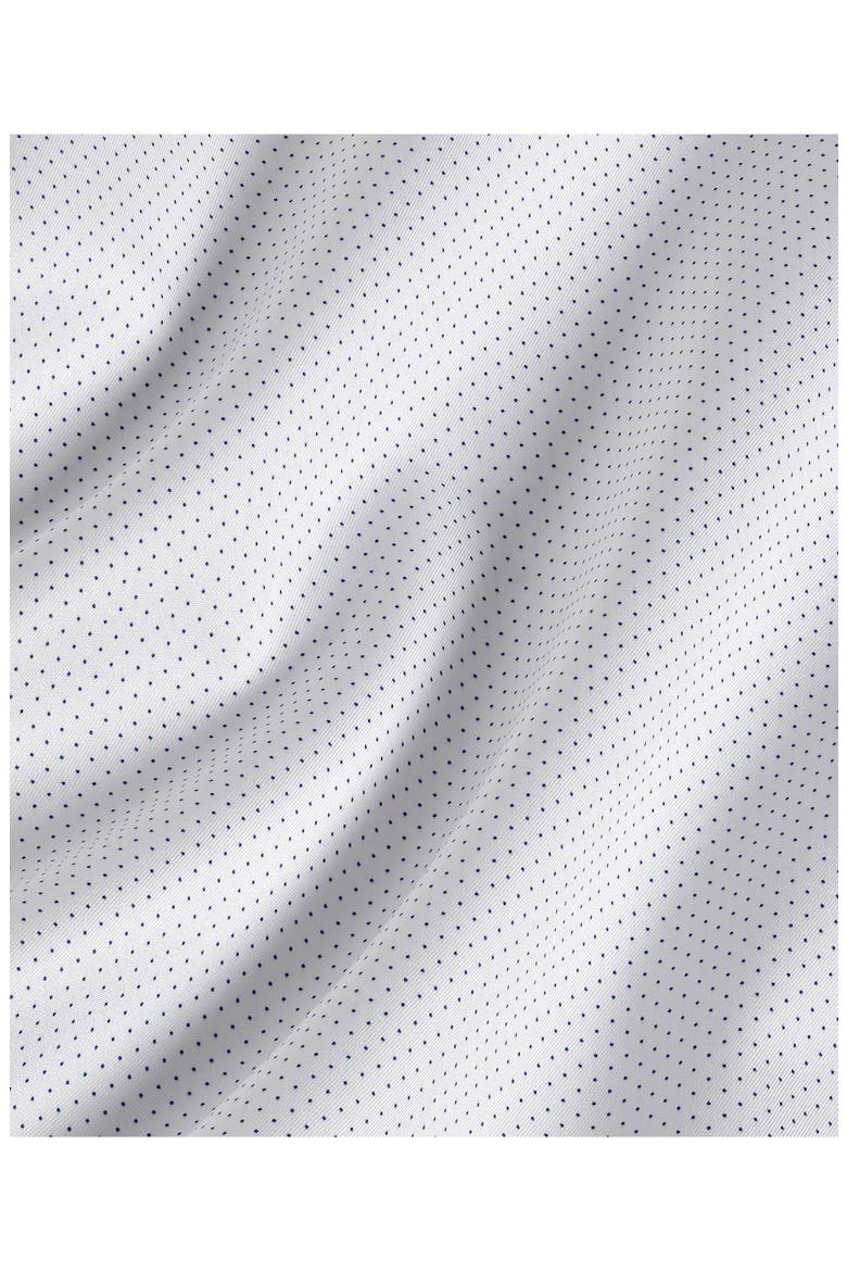 Slim Fit Dot Print Dress Shirt, Alternate, color, WHITE/ NAVY