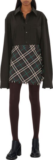 Burberry Check Wool Blend Mini Kilt | Nordstrom