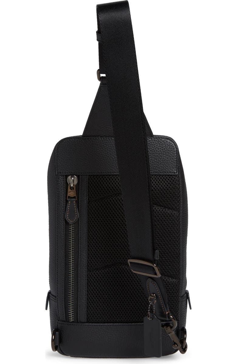 COACH Leather Sling Pack, Alternate, color,