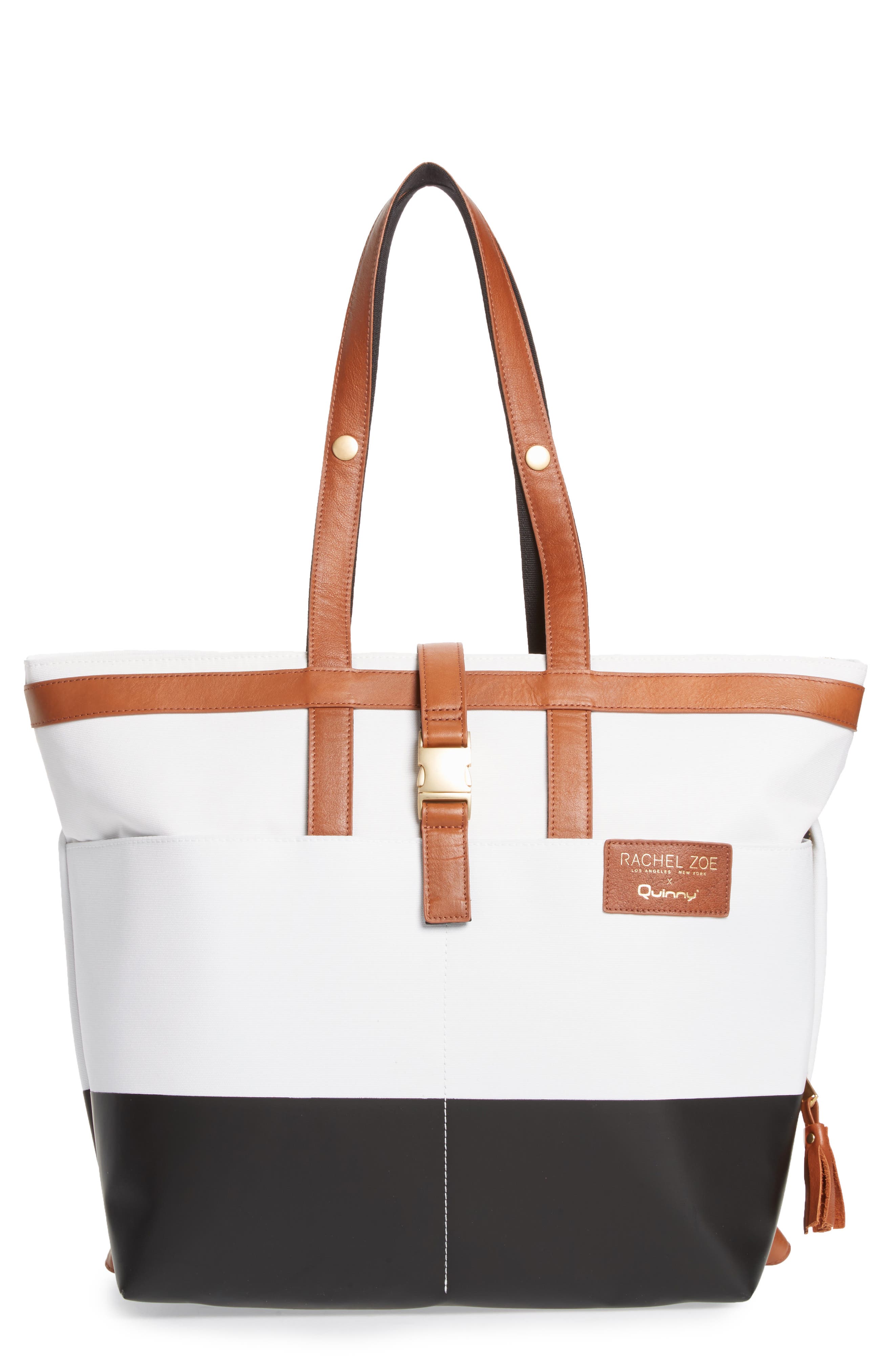 Quinny x Rachel Zoe 'Jet Set' Canvas Diaper Bag, Main, color, 
