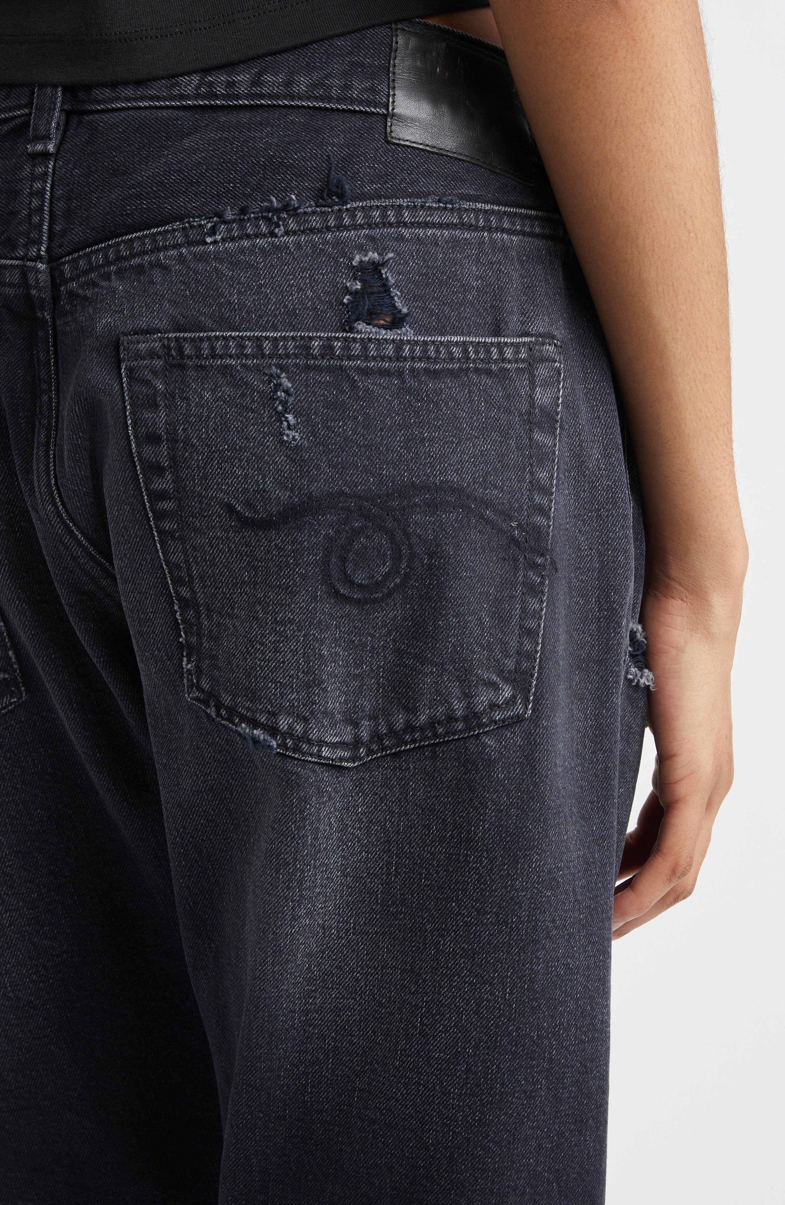R13 Crossover Ripped Ankle Jeans (Women) | Nordstrom