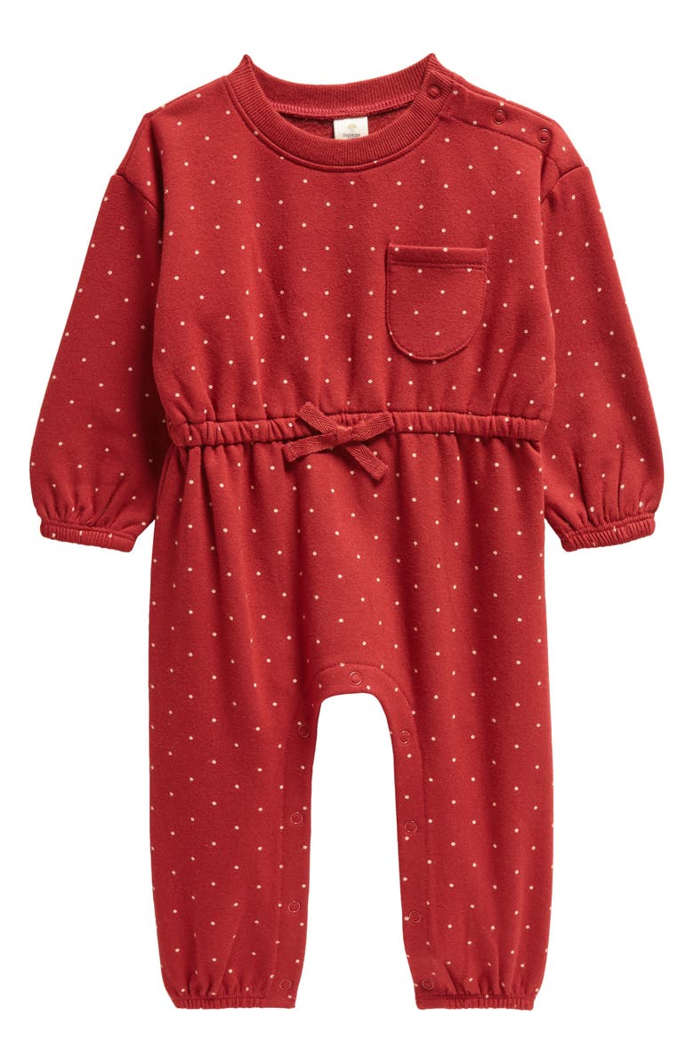 Tucker + Tate Print Fleece Romper, Main, color,