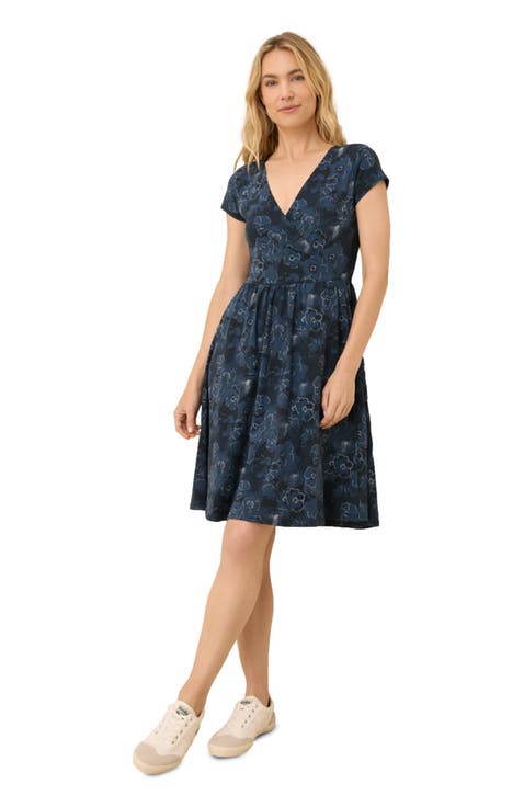 Fit & Flare Crossover Dress