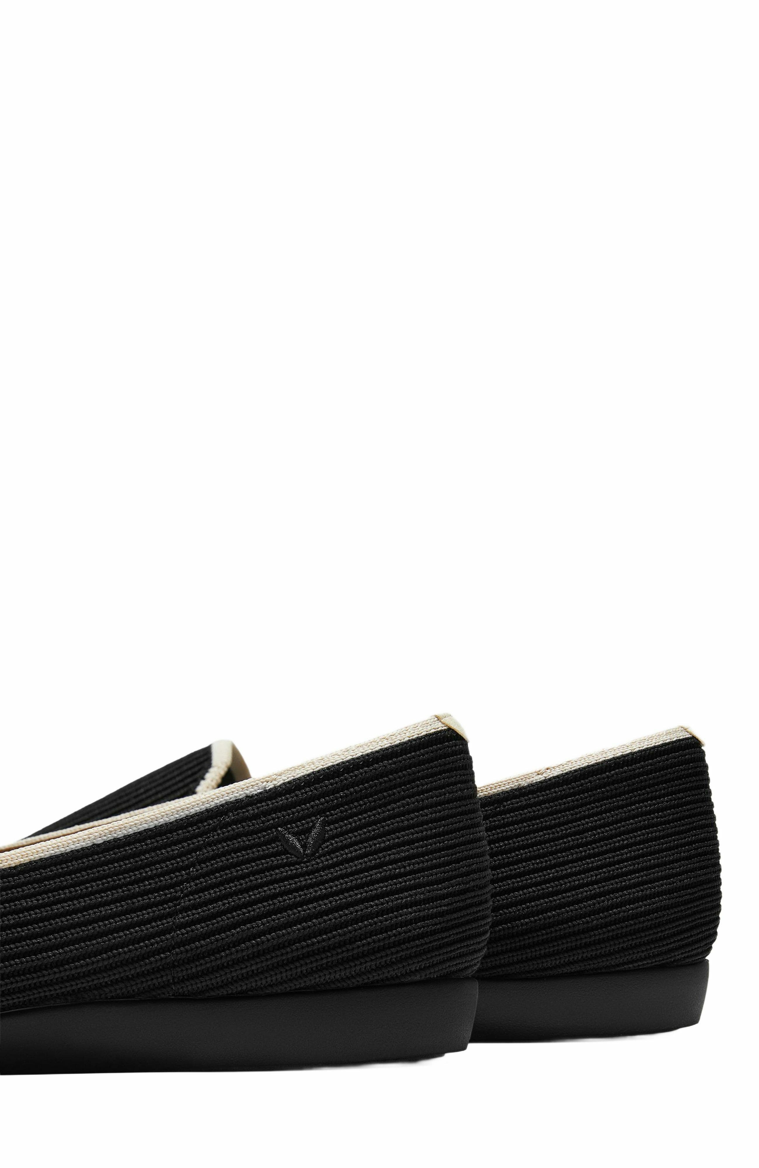 VIVAIA Water-Repellent Square-Toe Loafers, Alternate, color, Black Ivory