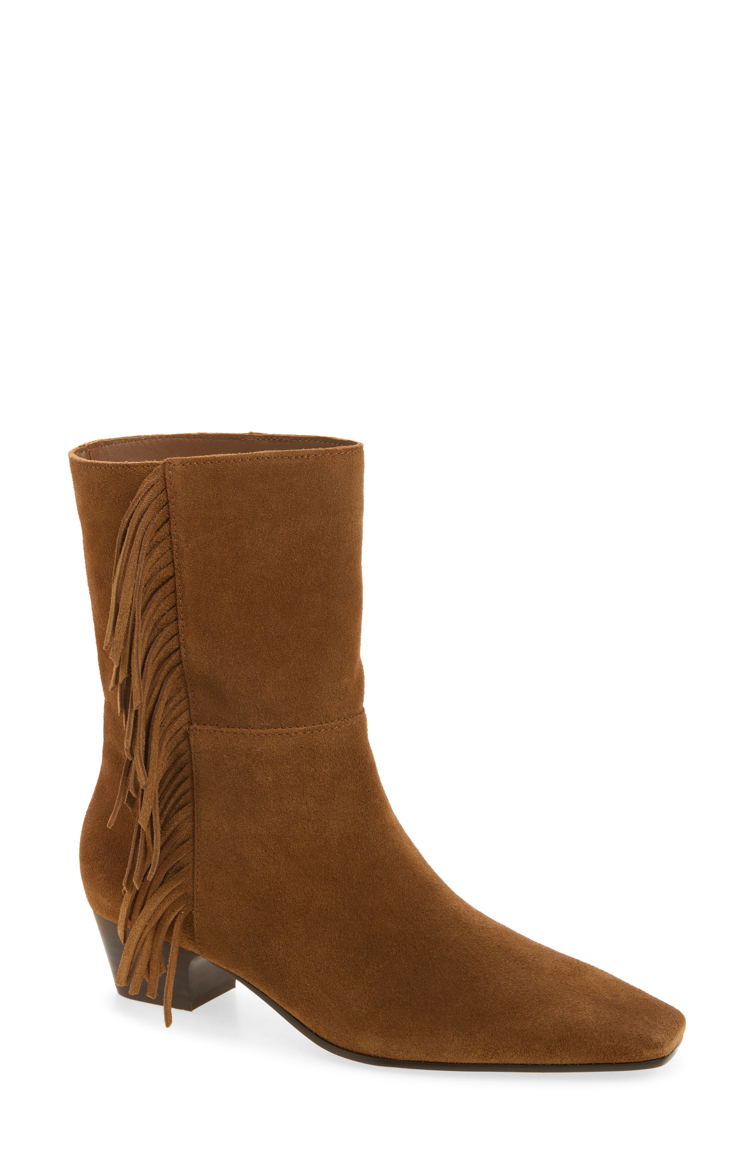 The Lexie Fringed Ankle Boot, Main, color, DRIED ACORN