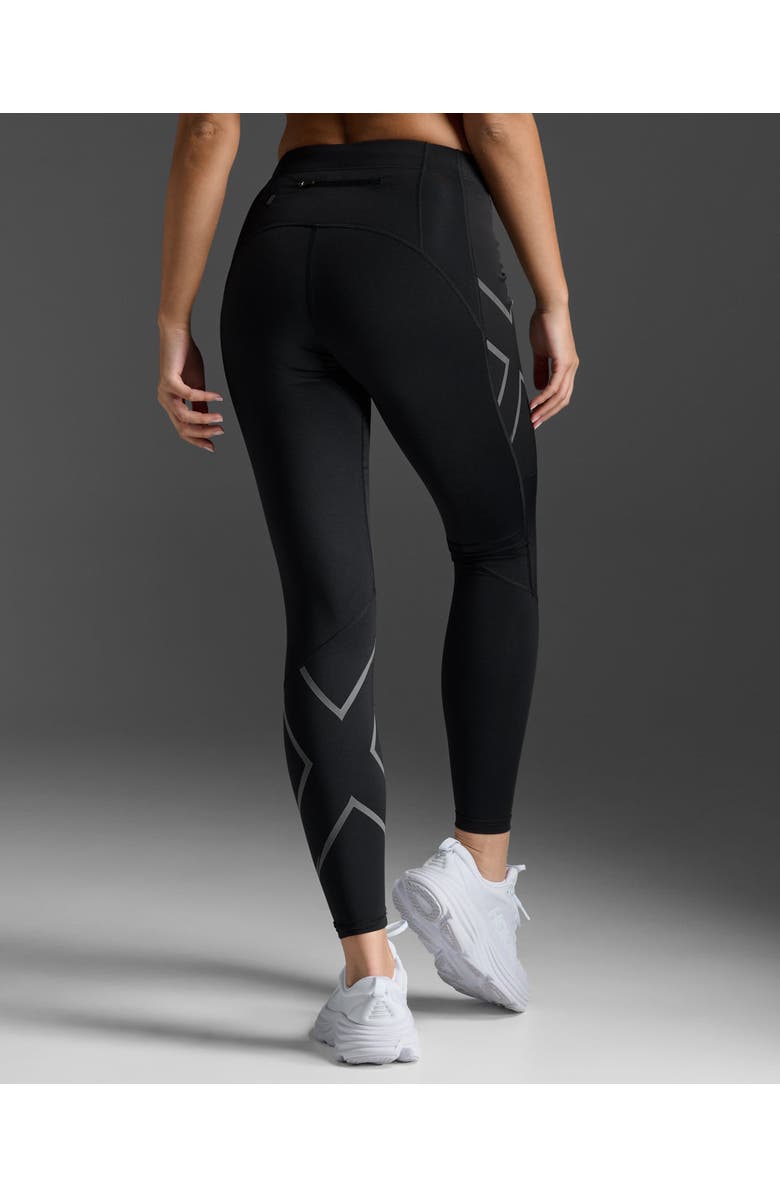 2XU Women's Ignition Shield Compression Tights, Alternate, color, Black/Black Reflective