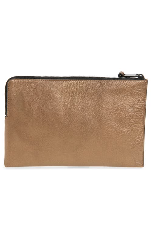 Allsaints Large Joshi Leather Wristlet Clutch