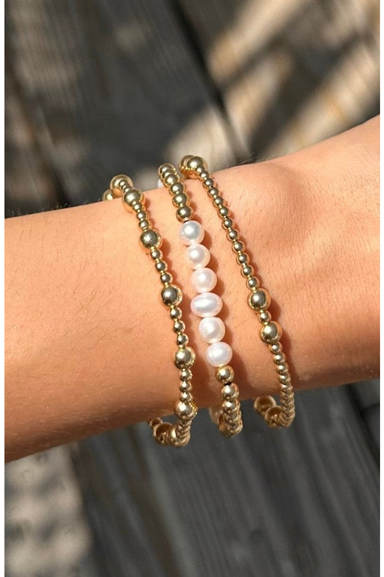 Alternating 3mm 5mm Bead Bracelet, Alternate, color, 6.5 Inch