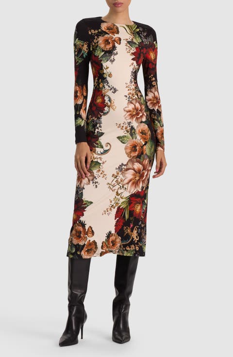 Delora Floral Midi Dress