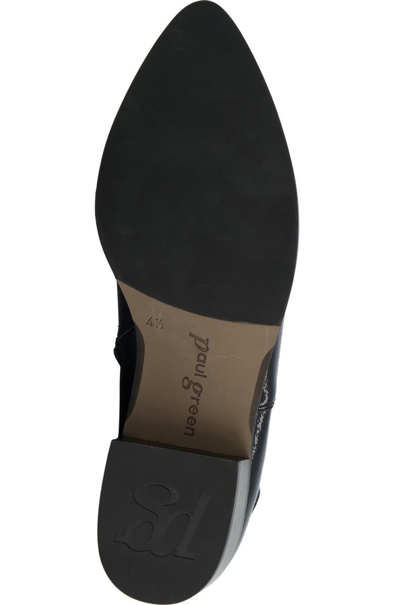 Paul Green Celina Pointed Toe Bootie, Alternate, color, Black Crinkled Patent