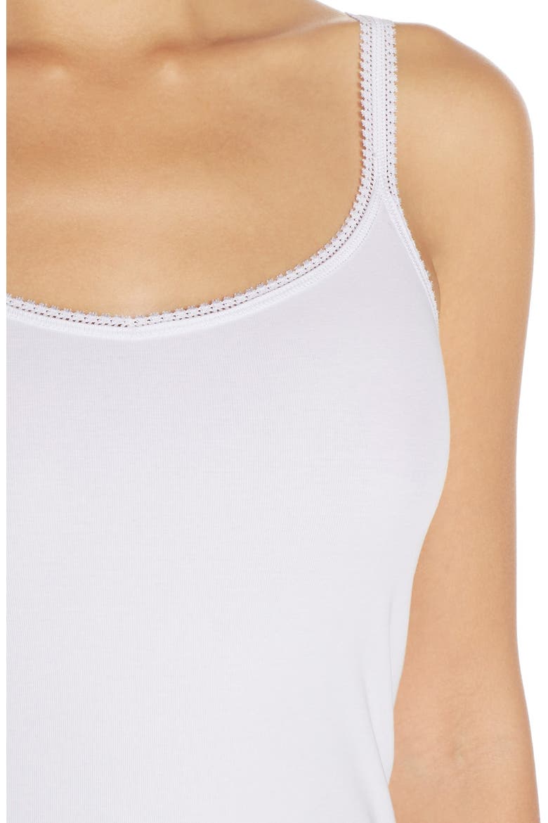 Reversible Stretch Cotton Camisole, Alternate, color, WHITE