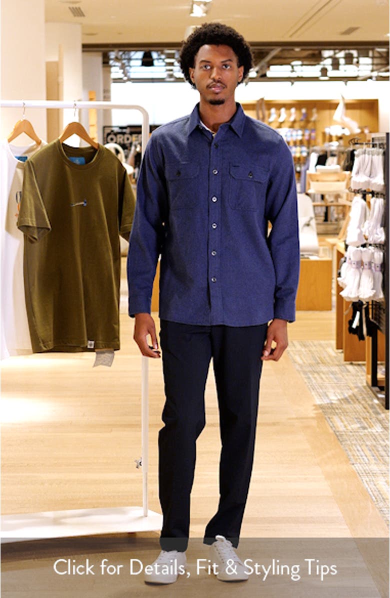 Burnside Solid Flannel Button-Up Shirt, sales video thumbnail