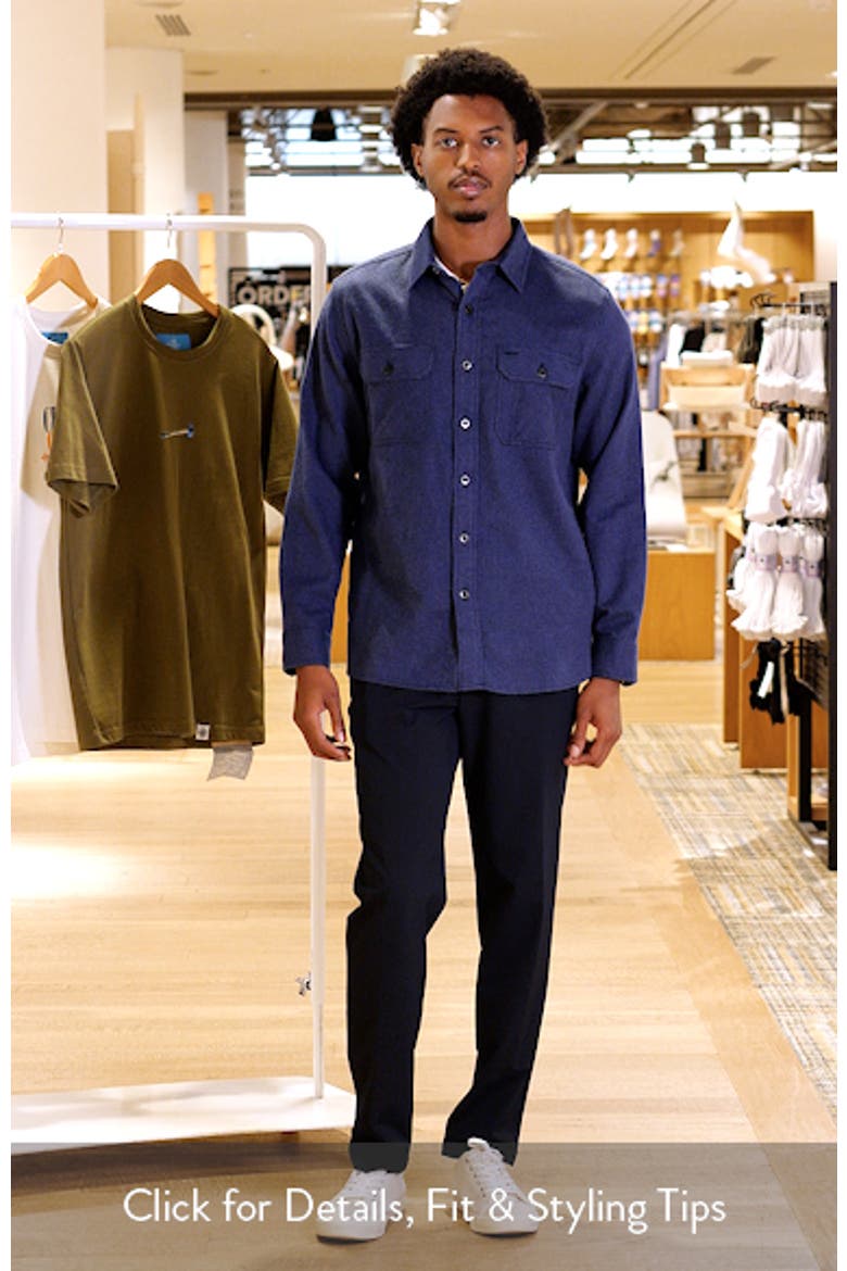 Burnside Solid Flannel Button-Up Shirt video