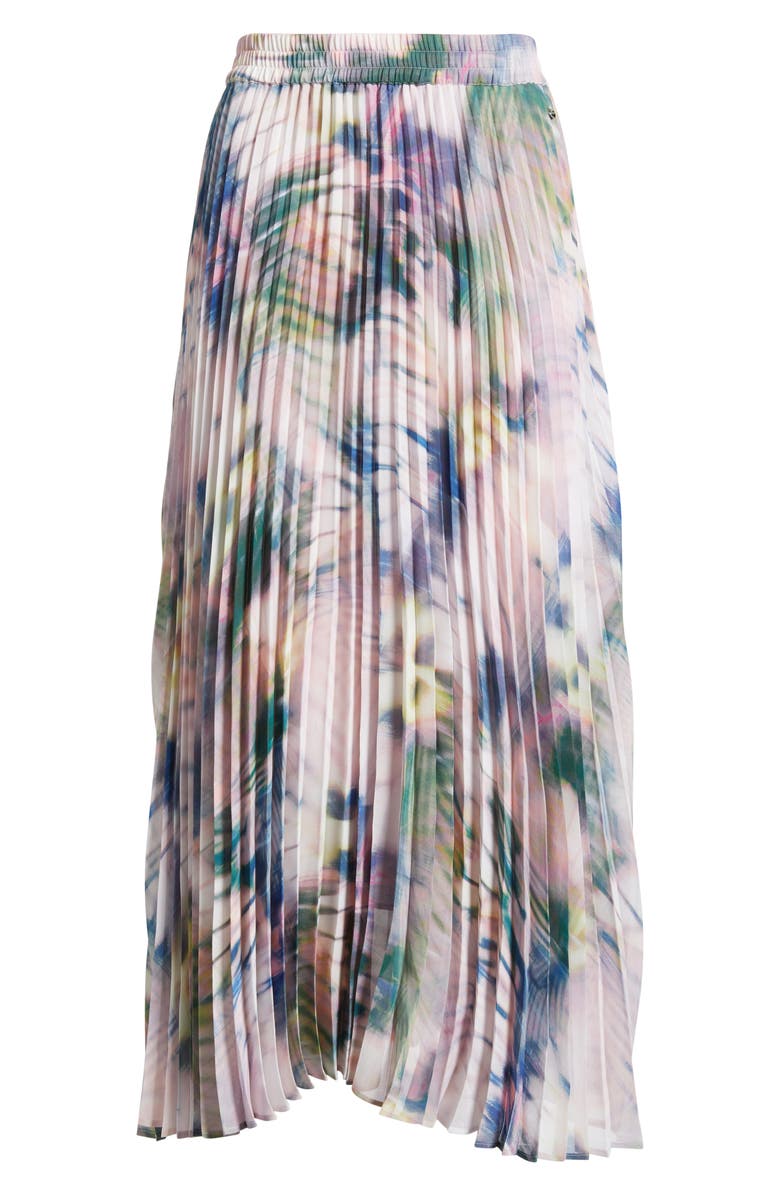BOSS Orange Vlissole Pleated Midi Skirt, Alternate, color, Pastel Floral