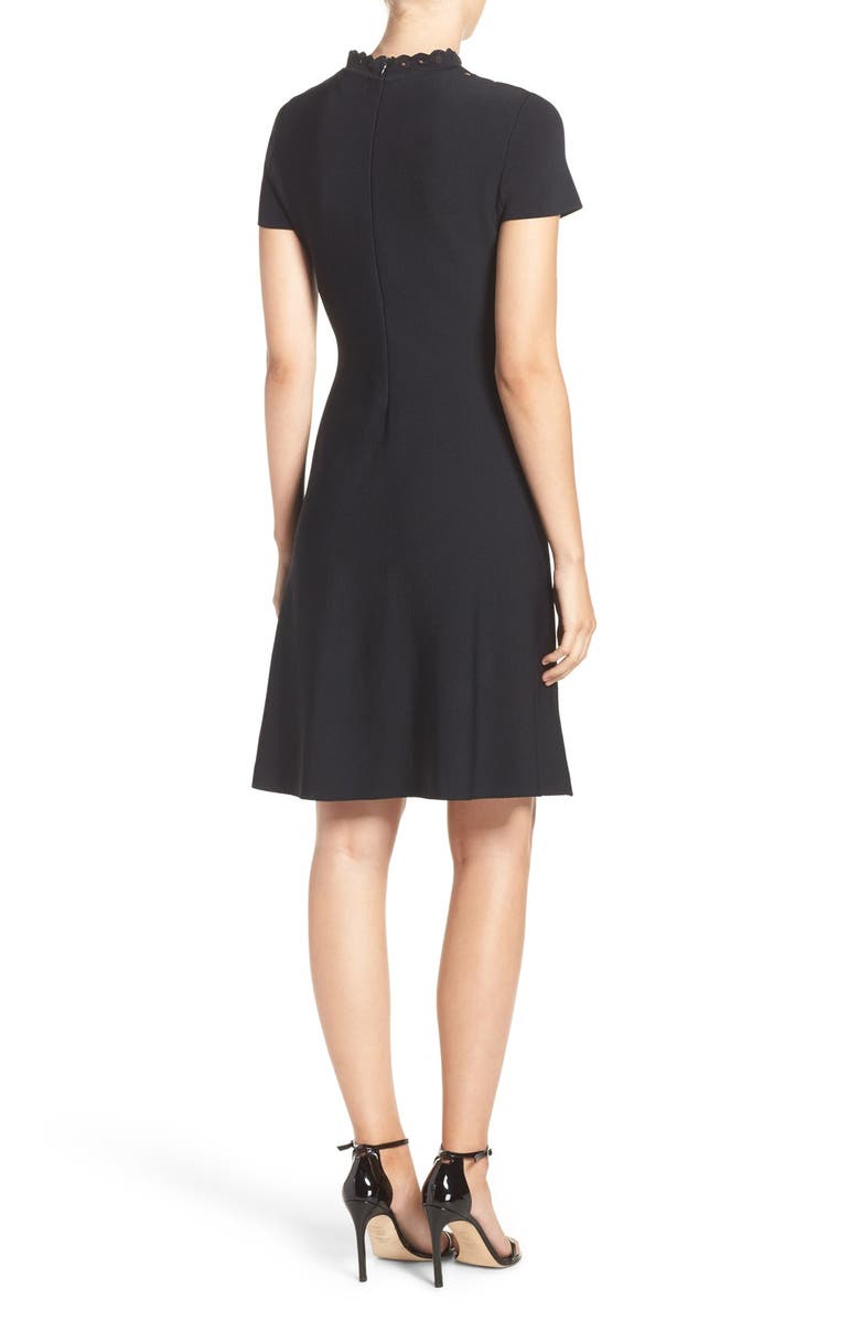 Eliza J Cutout Fit & Flare Dress, Alternate, color,