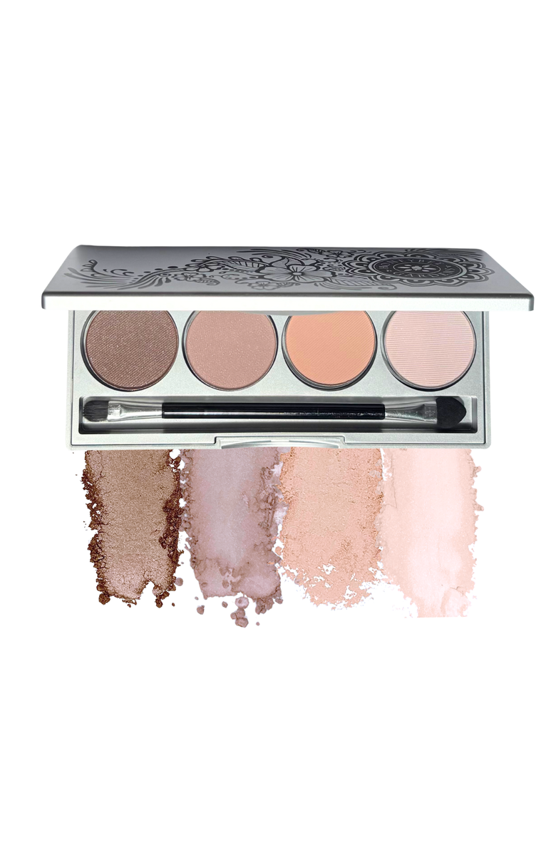 HONEYBEE GARDENS Skinny Dip Refillable Eye Shadow Palette, .18 oz., Main, color, Skinny