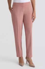 KASPER Ava Stretch Crepe Straight Leg Pants