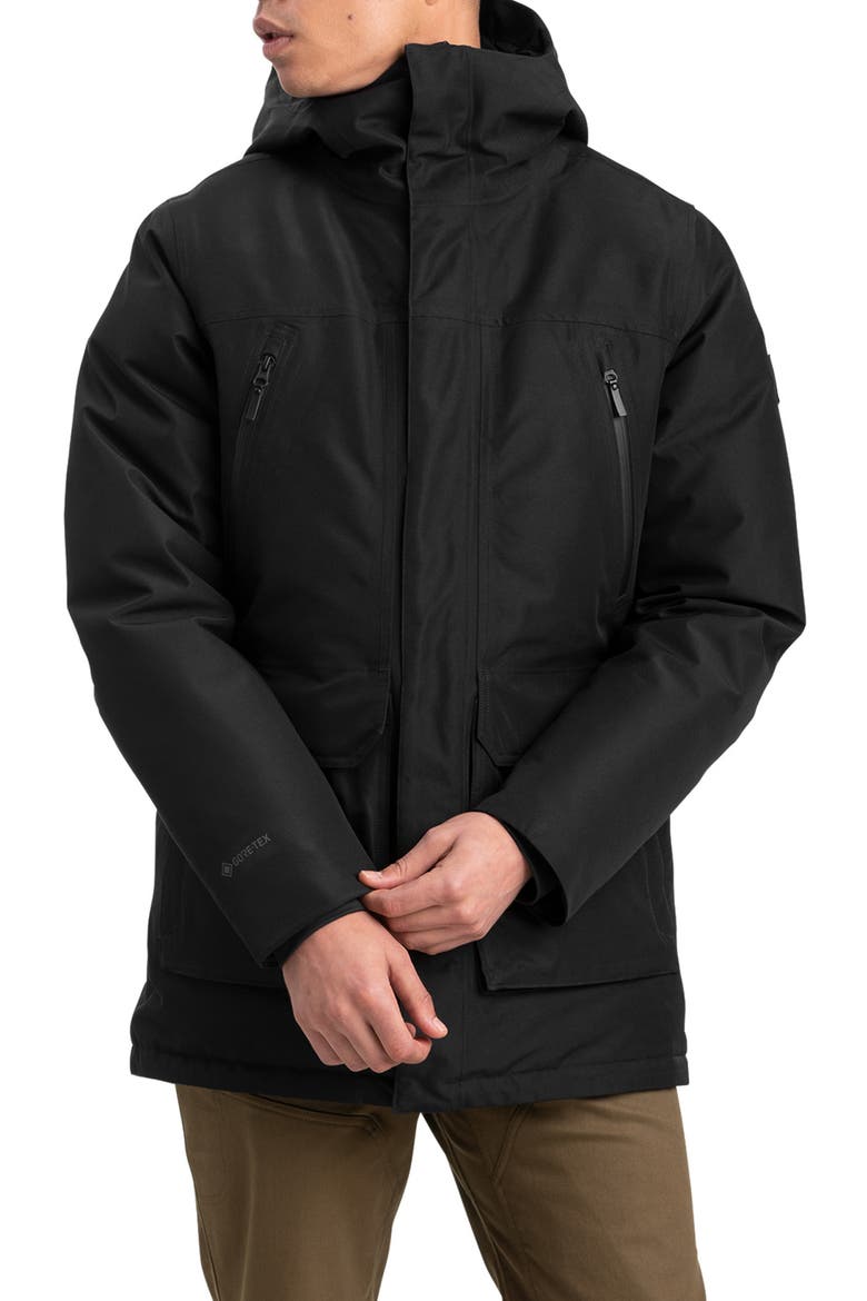 Stormcraft Waterproof 700 Fill Power Down Parka, Main, color, BLACK