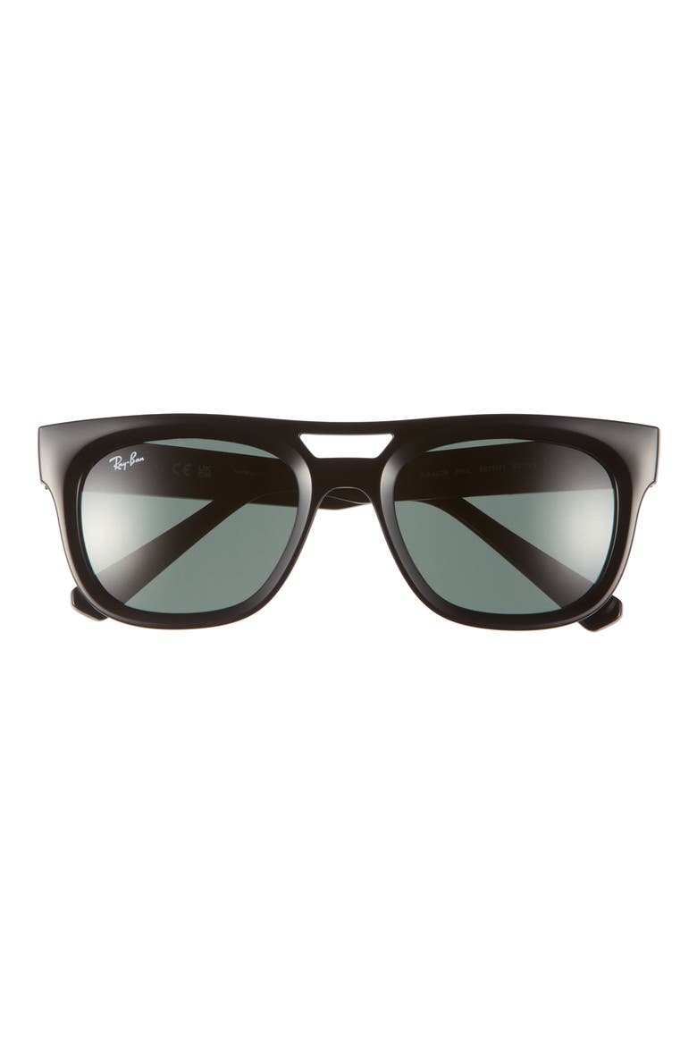 Phil 54mm Square Sunglasses, Main, color, BLACK