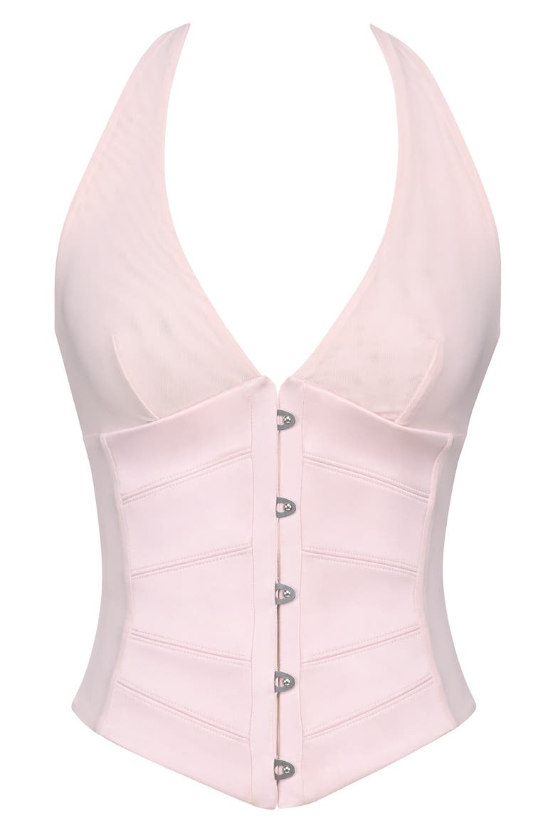 Lia Corset Halter Top, Alternate, color, PINK
