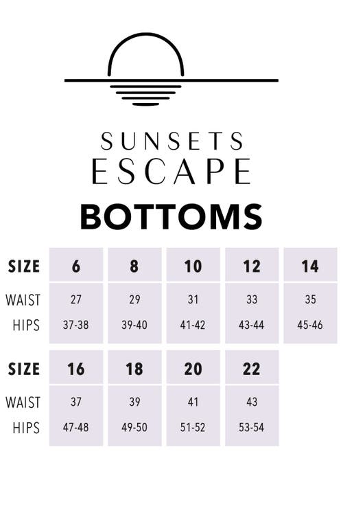 SUNSETS SUNSETS LAGUNA SWIM SHORT BOTTOMS
