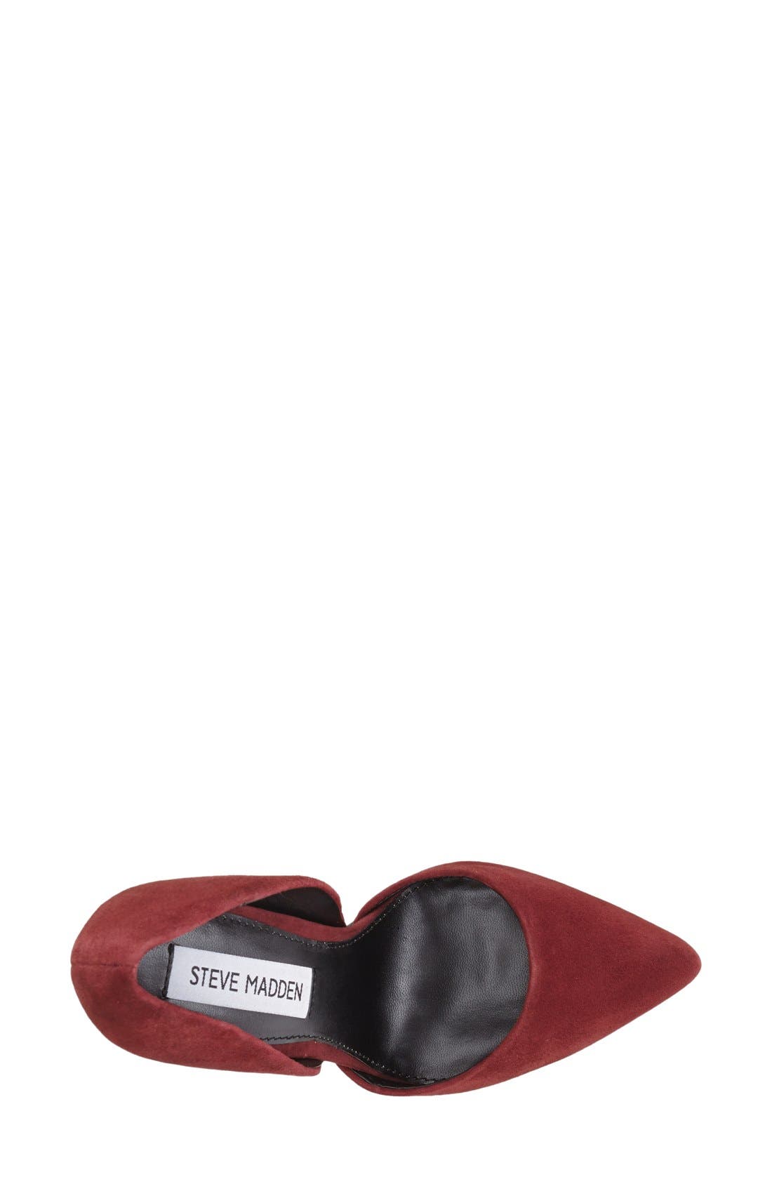 'Varcityy' Pointy Toe Pump, Alternate, color, WINE SUEDE
