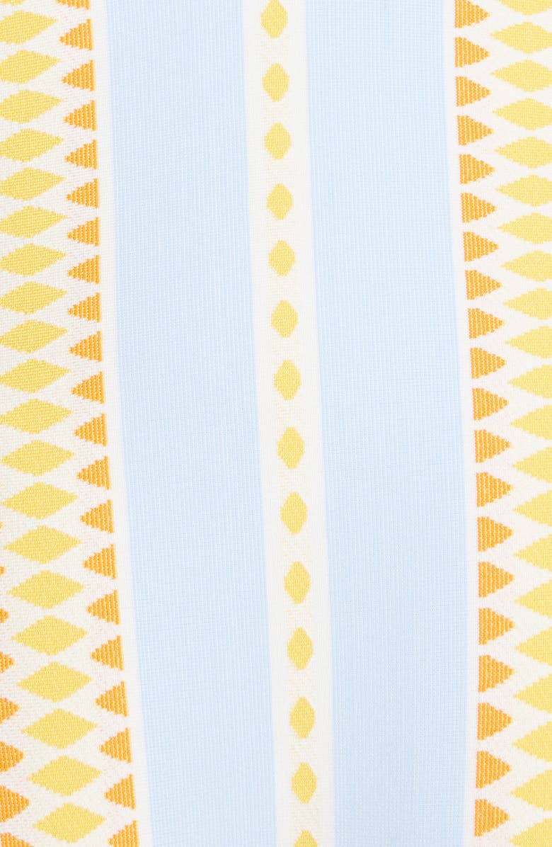 lemlem Jemari Tie Waist One-Piece Swimsuit, Alternate, color, Sky