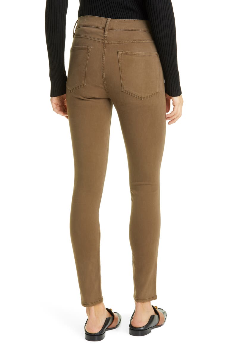 Le High Skinny Sateen Jeans, Alternate, color, WASHED ARMY