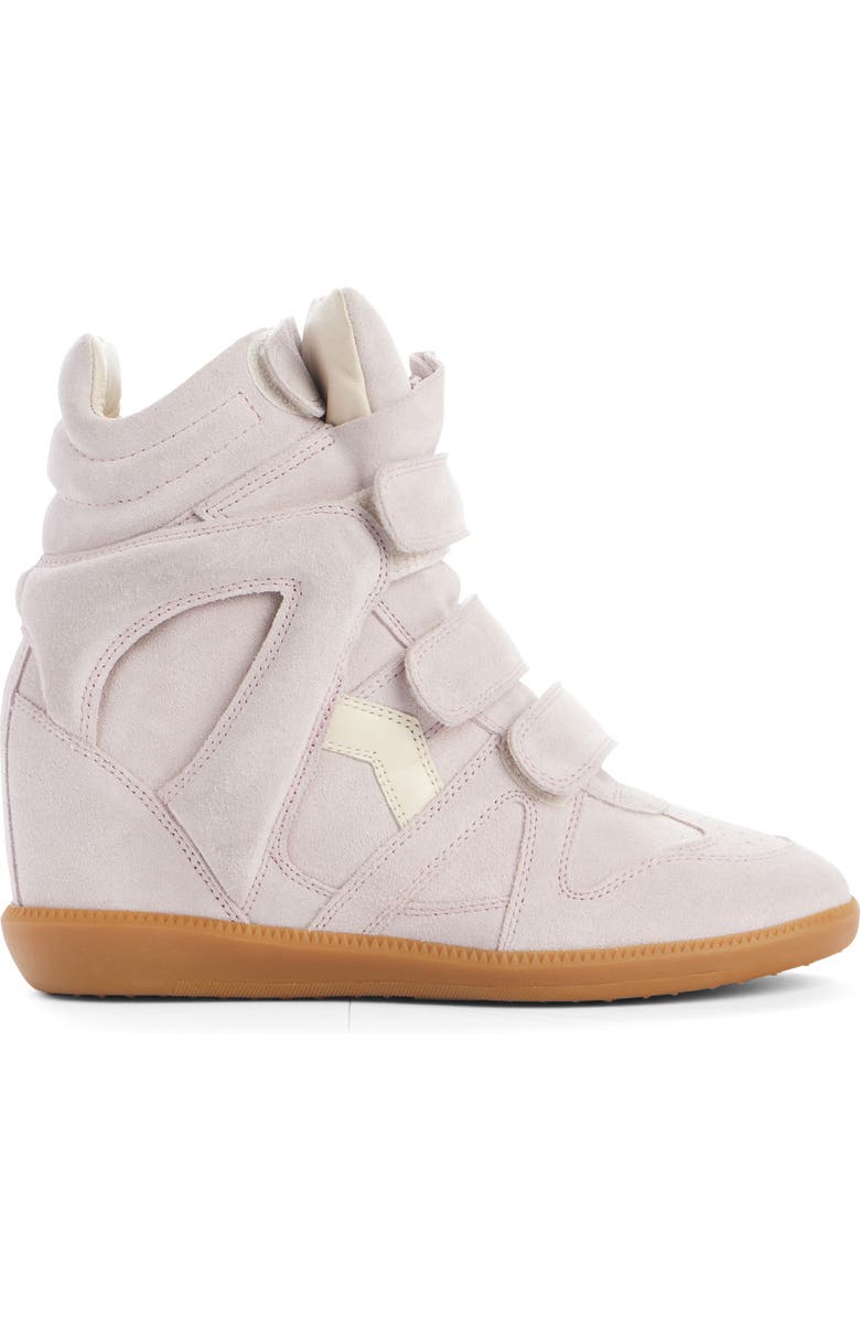 Isabel Marant Bekett Hidden Wedge High Top Sneaker, Alternate, color, Pale Pink