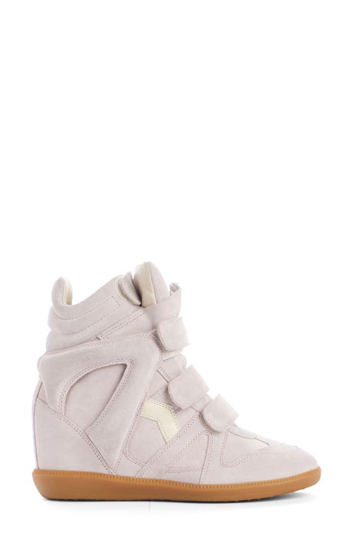 Isabel Marant Bekett Hidden Wedge High Top Sneaker In Pale Pink