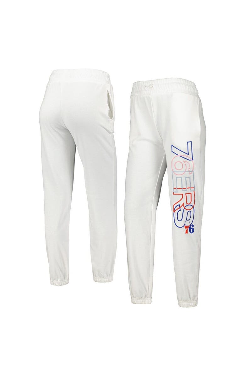 CONCEPTS SPORT Women's Concepts Sport White Philadelphia 76ers Sunray Pants, Main, color, White