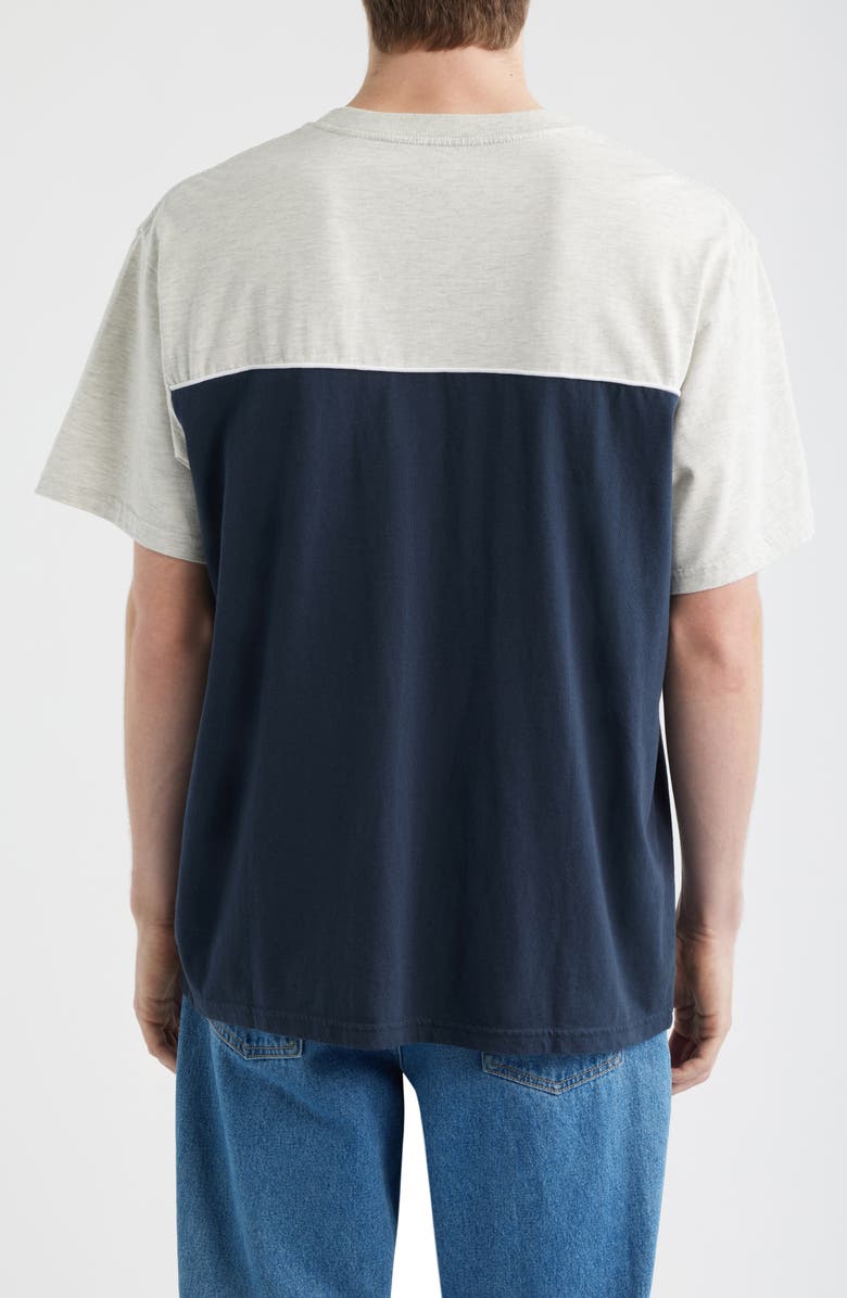 Rip Curl Halfa Panel Cotton T-Shirt, Alternate, color, Grey Marle