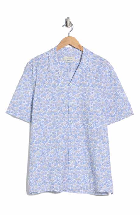 Bugatchi Floral Stretch Cotton Camp Shirt
