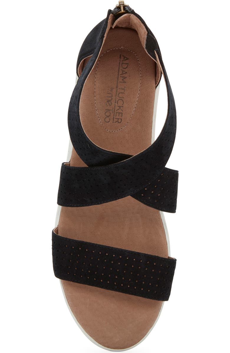 Adam Tucker by Me Too Adam Tucker Rayna Perforated Wedge Sandal, Alternate, color,