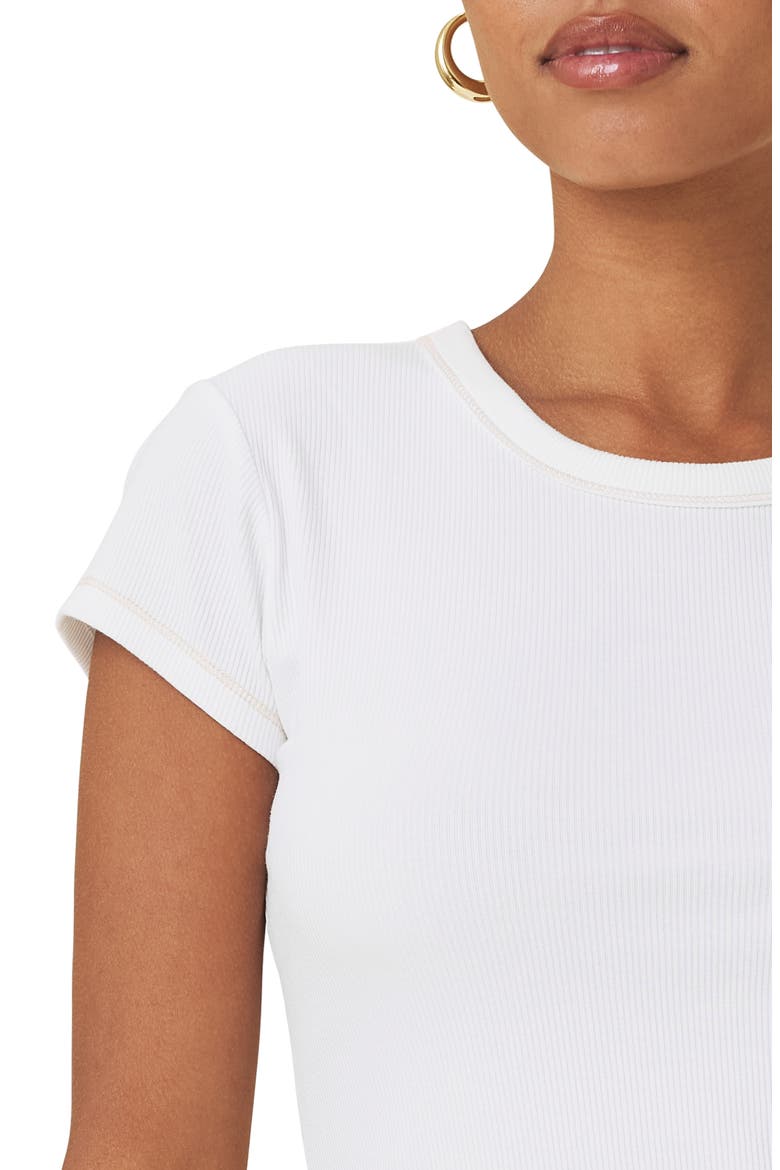 Roma Cotton Blend T-Shirt, Alternate, color, WHITE
