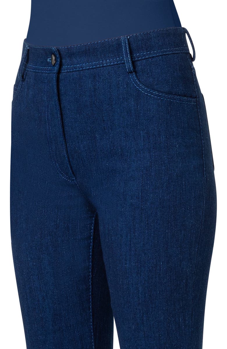 Akris punto Cali Stretch Denim Crop Bootcut Jeans, Alternate, color,