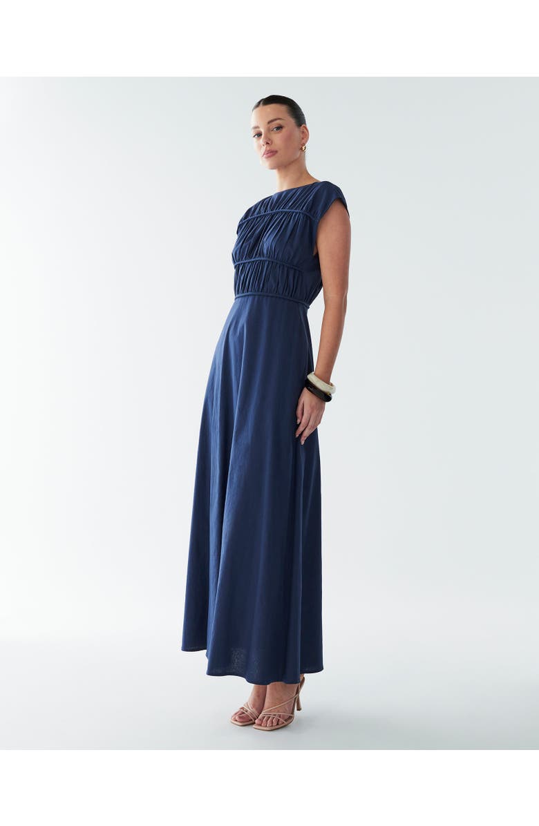 BWLDR Eden Maxi Dress, Alternate, color, Navy Blue