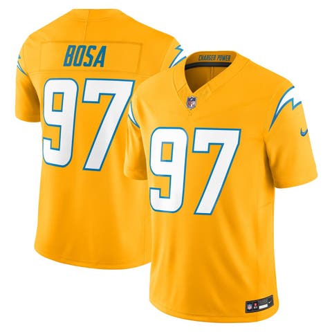 Men's Nike Joey Bosa Gold Los Angeles Chargers Alternate Charger Power Vapor F.U.S.E. Limited Jersey