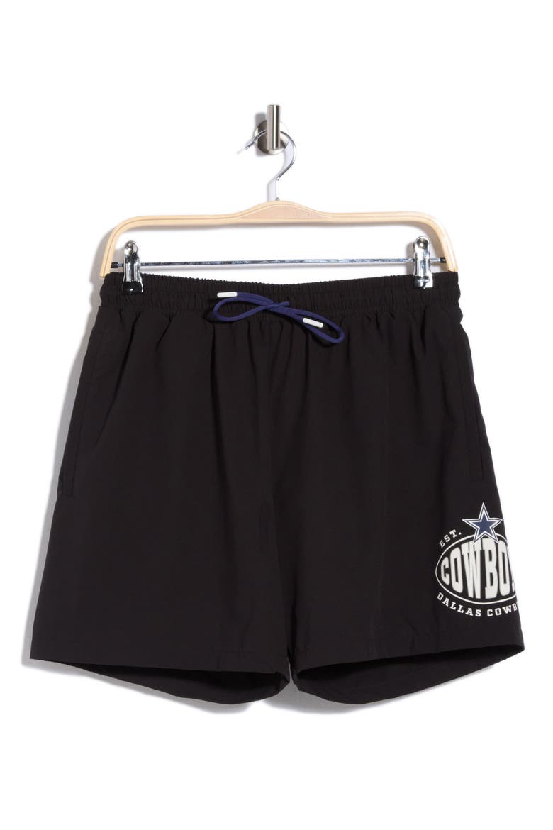 NFL Dallas Cowboys Swim Shorts, Main, color, DARK BLUE/BLACK