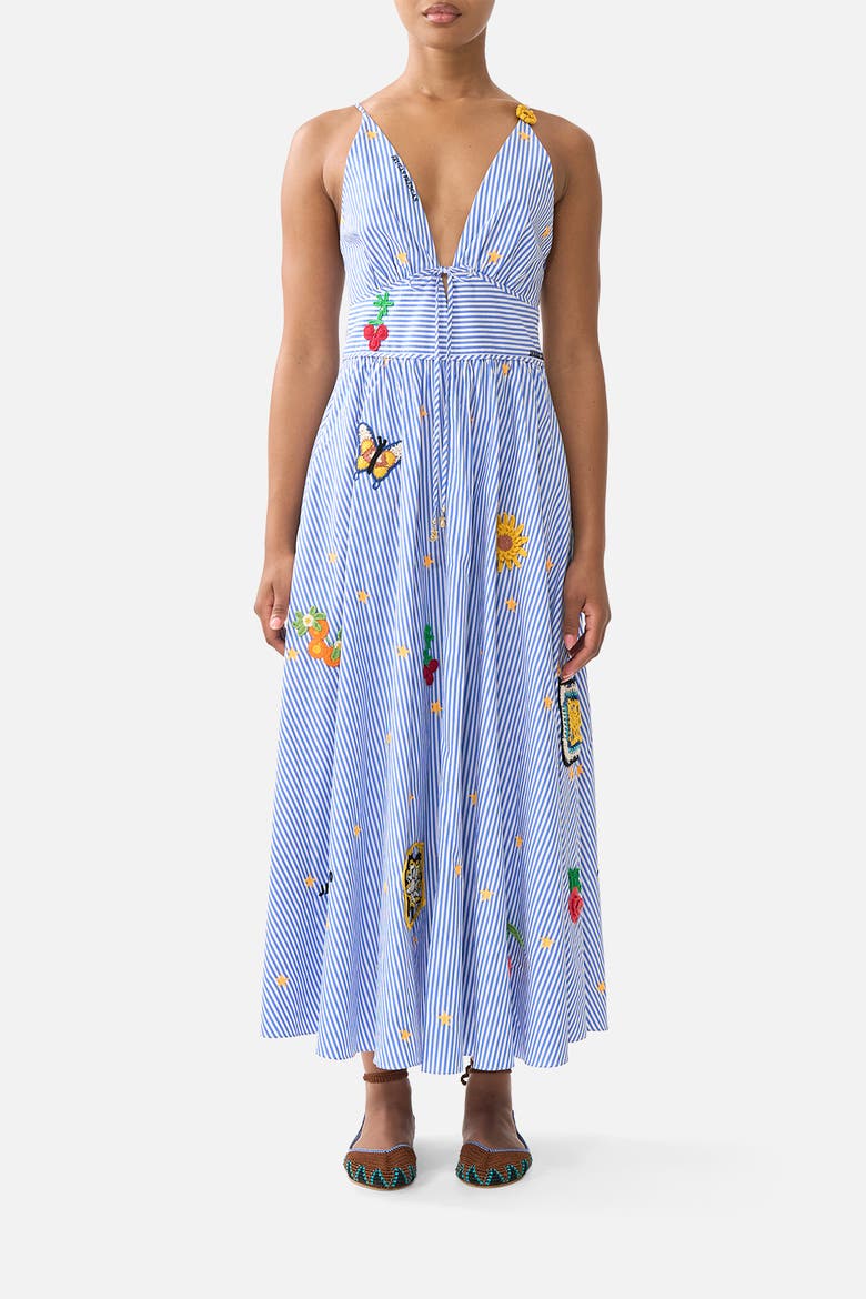 Waistband Dress With Tie Detail, Main, color, Magic Of The Mercado