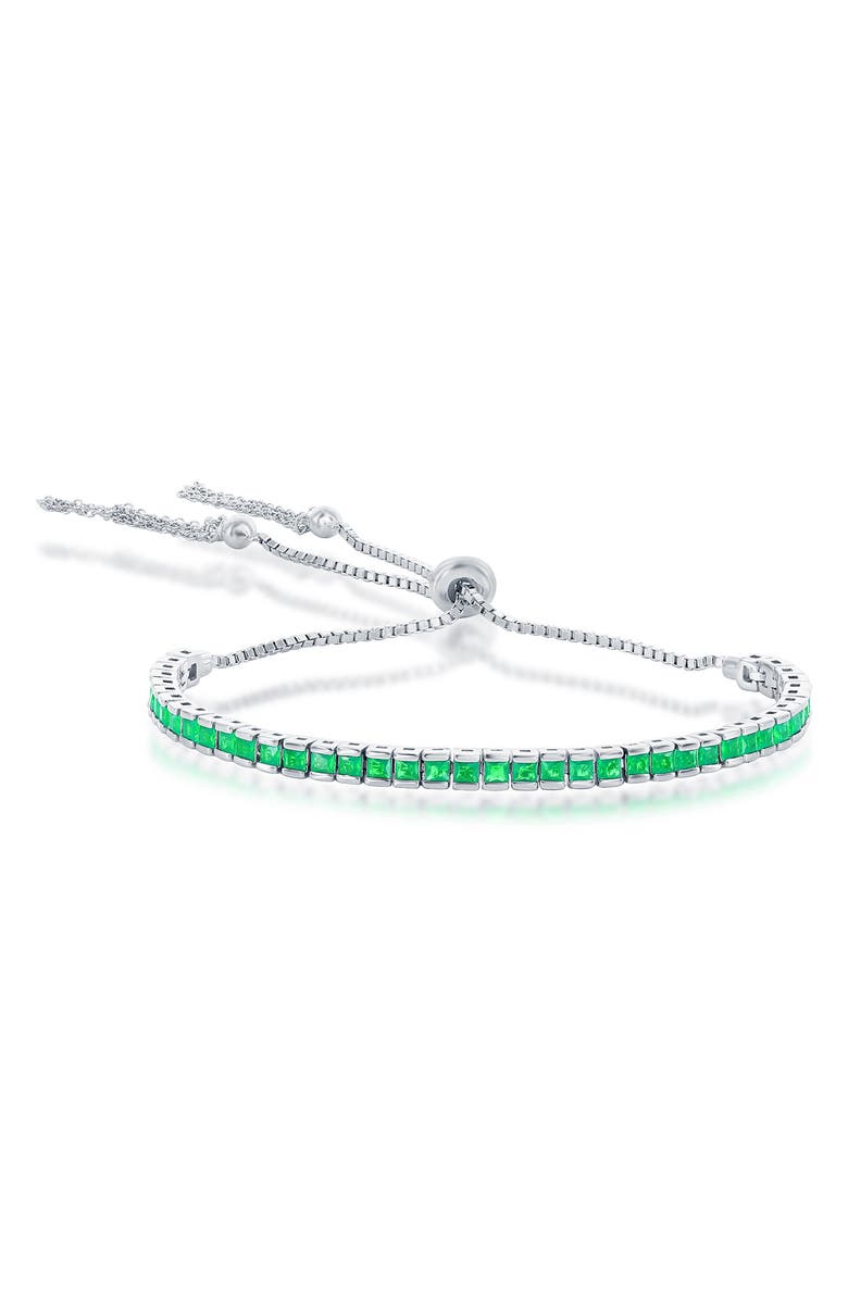 SIMONA Sterling Silver CZ Tennis Bracelet, Main, color, 