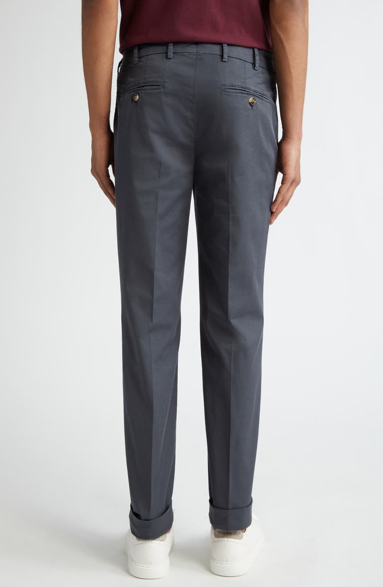 Brunello Cucinelli Italian Fit Garment Dyed Stretch Cotton Pants, Alternate, color, 