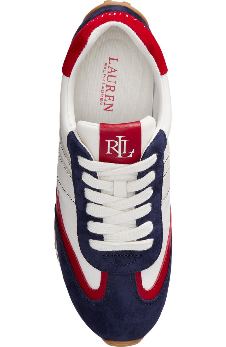Ralph Lauren Dani Sneaker, Alternate, color, Festive Red/ White/ Navy