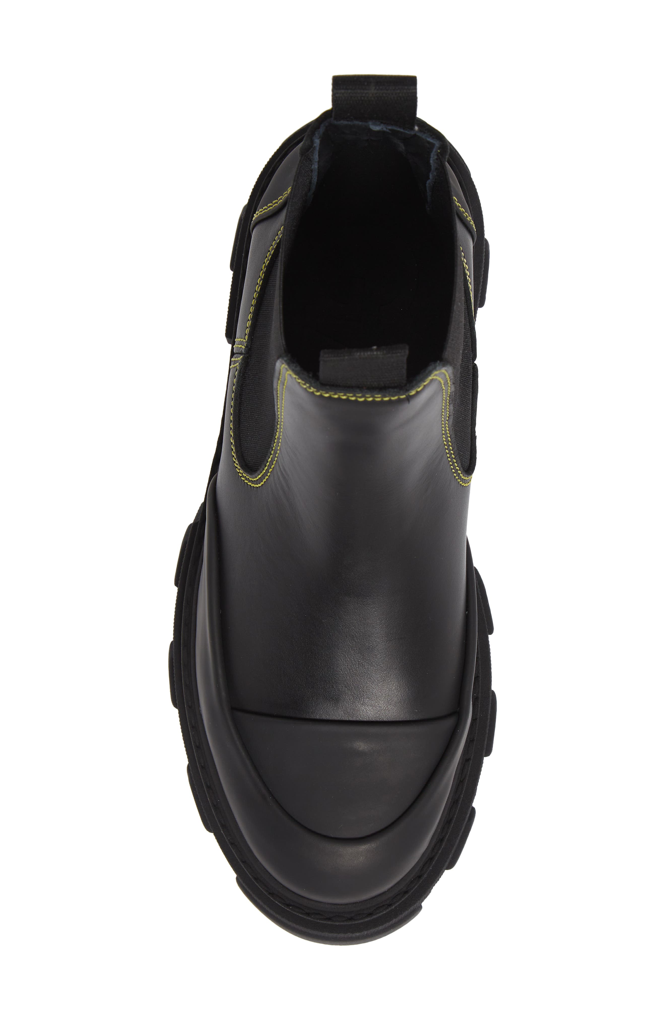 Ganni Calf Leather Low Chelsea Boot, Alternate, color, 