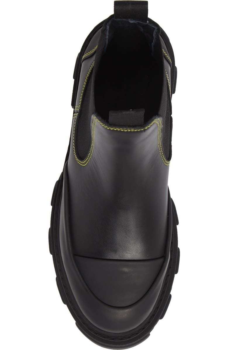 Ganni Calf Leather Low Chelsea Boot, Alternate, color,