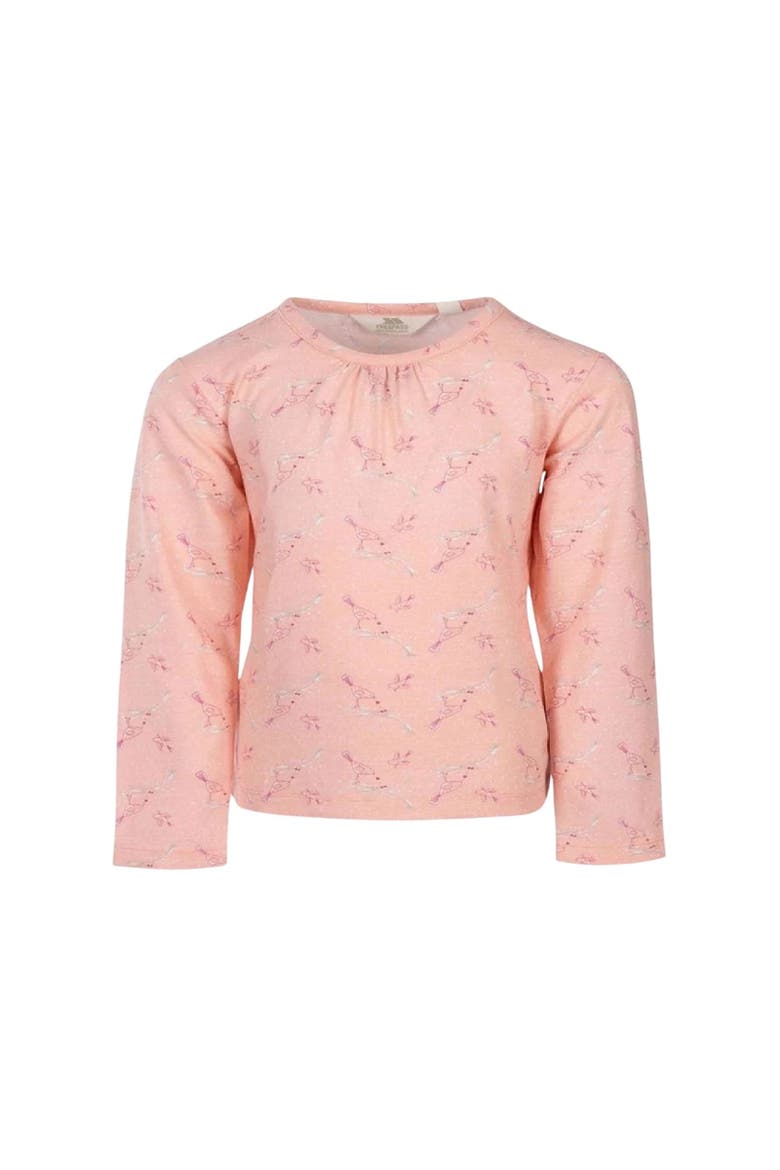 Bird Long-Sleeved Top, Main, color, Pink