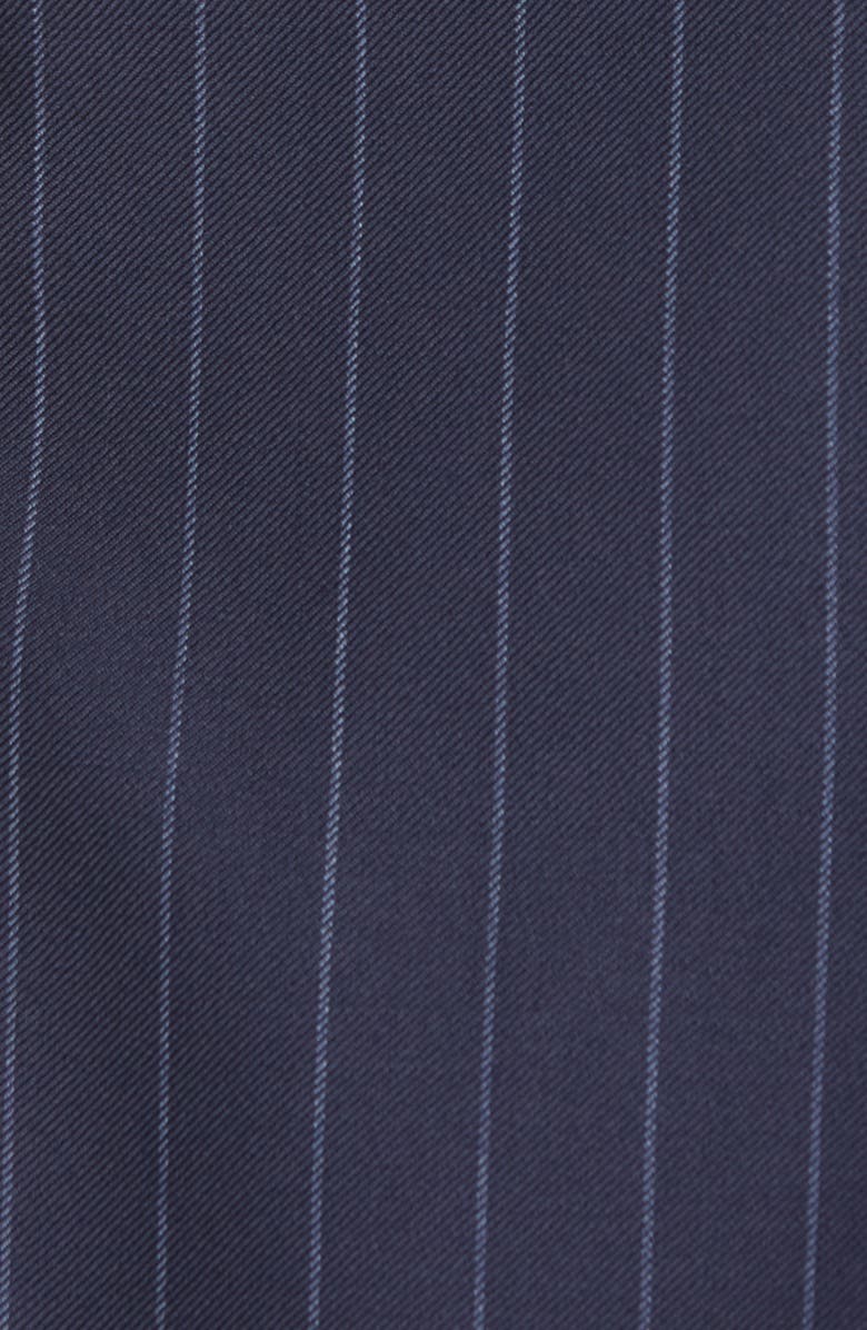 Re/Done '70s Pinstripe Double Breasted Wool Blazer, Alternate, color, 