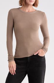 Abound Long Sleeve Rib Knit T-Shirt